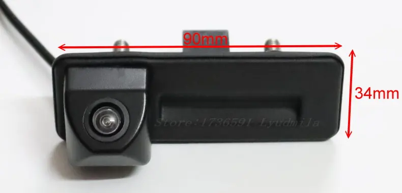 Für Audi A1 8X 2011~2017 2018 2019 Original Kofferraumgriff Einbau-Rückfahrkamera HD CCD Nachtsicht Auto-Rückfahrkamera – Detail 6