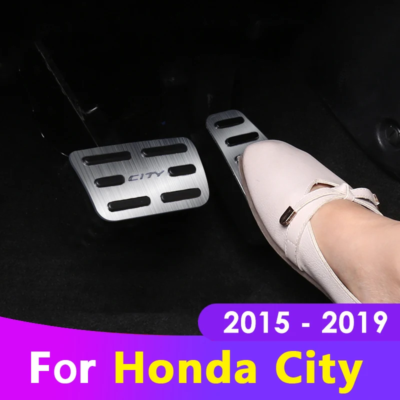 Противоскользящие педали из алюминиевого сплава для Honda City 2015 2016 2017 2018 2019|Педали| |