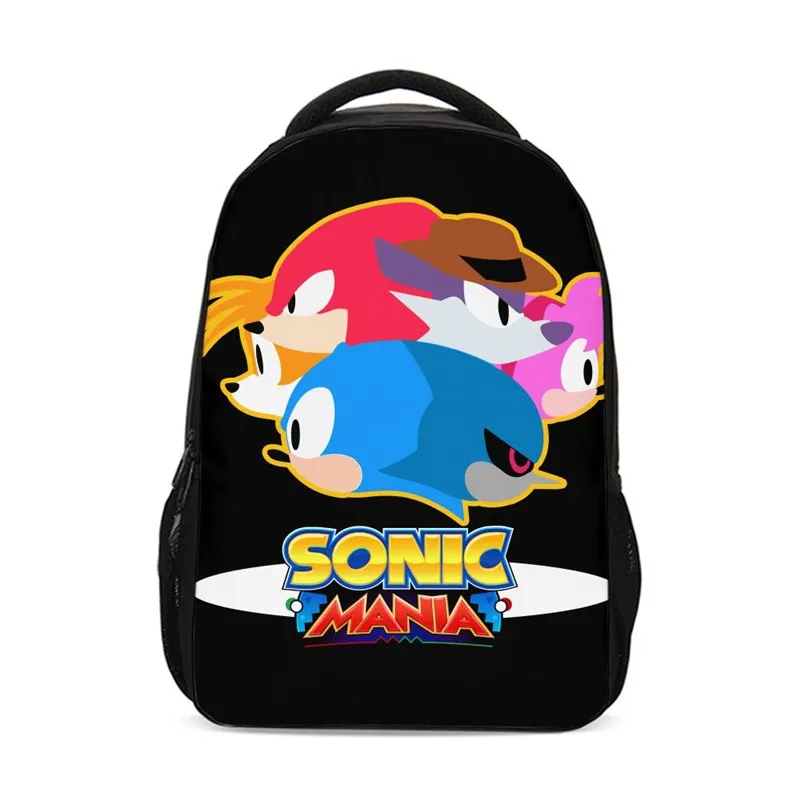 Рюкзаки для мальчиков и девочек с рисунком Аниме Соник Ежик 3D печать рюкзак