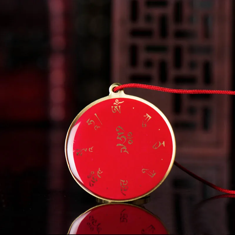 Zuoming Будды кулон для матери статуя Портативный Медь аксессуары амулетов Фольга