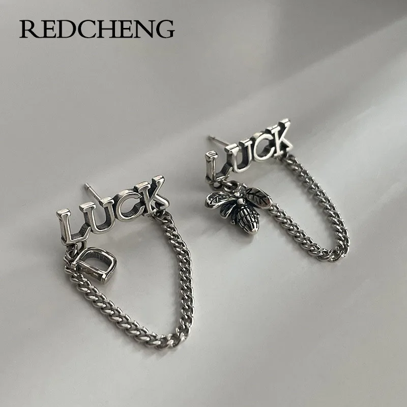 

REDCHENG 925 штамп яркий для женщин Модный темперамент простой день рождения предотвращает аллергию Ювелирные изделия Подарки