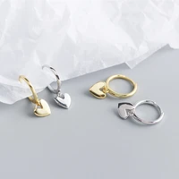 arlie minimalist 925 sterling silver love heart hoop earrings new fashion cute romantic elegant jewelry teen girls party gifts