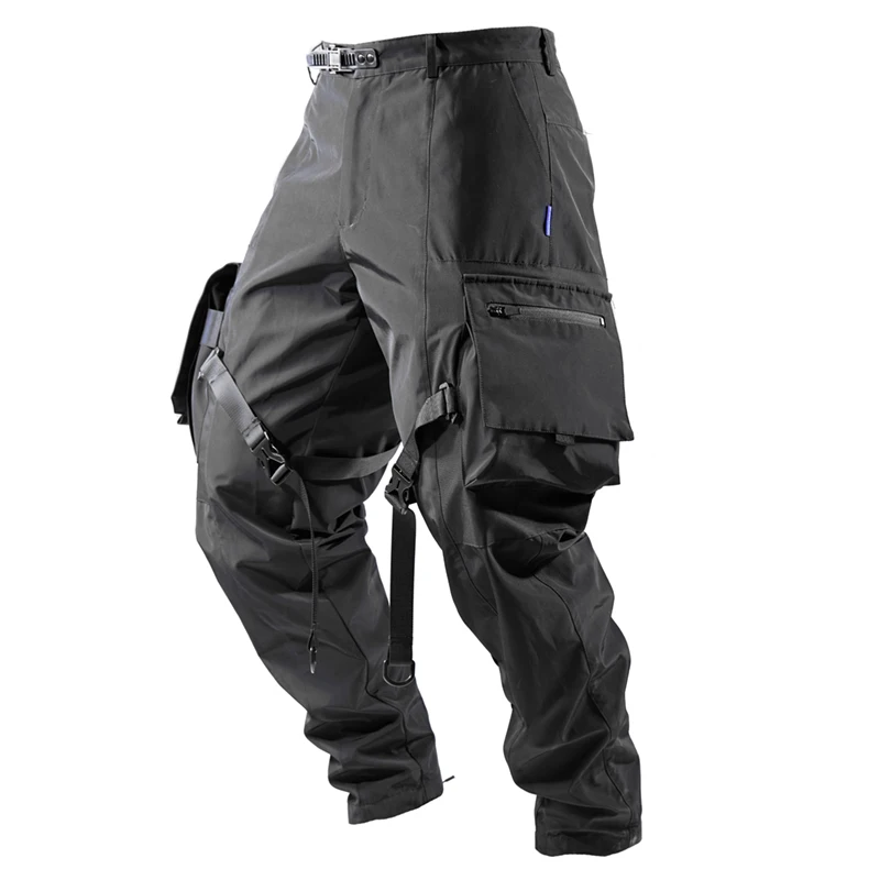 

reindee lusion steven cargo pants with straps large pockets waterproof outdoor techwear darkwear ninjawear