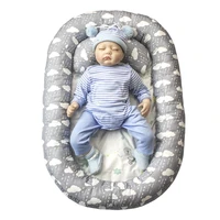 baby cartoon crib cot newborn sleeping nest bedding fence infant toddler bed bassinet removable washable cotton children cradle