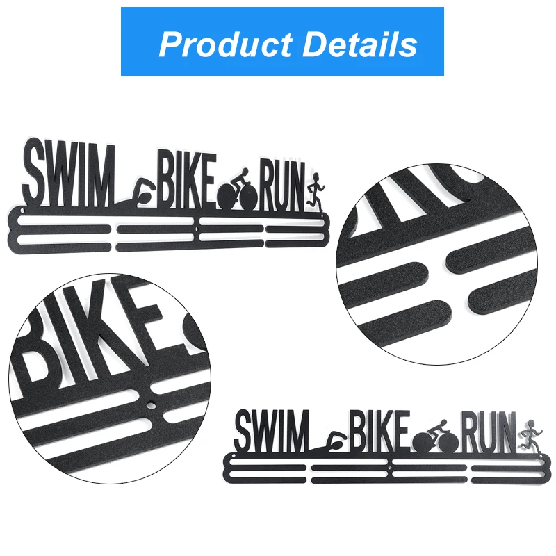 Вешалка для медалей из нержавеющей стали витрина занятий спортом бегом