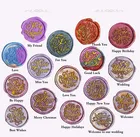 Винтаж европейские бренды МСТ Огненный Цветок Краски 25 mmSeal сургучная печать головка штемпеля с деревянной ручкой для приглашения на свадьбу фирменный детские игрушки