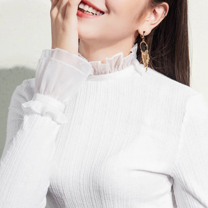 Новая повседневная женская модная футболка с длинными рукавами | Женская одежда