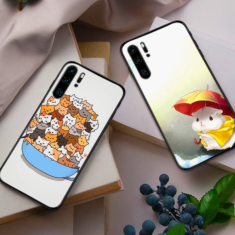 Симпатичные кошки и собаки с рисунком лапы Роскошный чехол для Huawei Honor 7X8X9X8 9 10 Lite