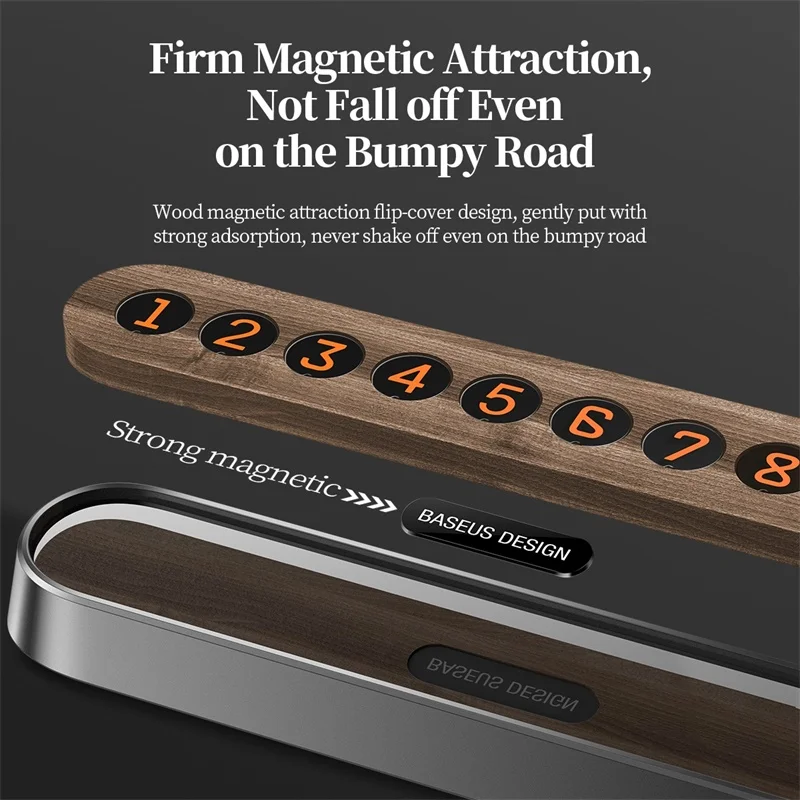 Автомобильная карточка с номером телефона Baseus временная парковочная карта