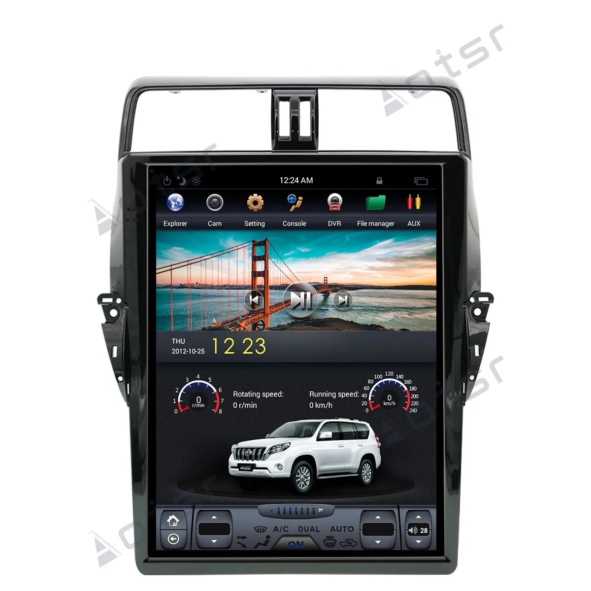 Автомобильный мультимедийный плеер Tesla style 17 дюймов без DVD плеера GPS навигации для