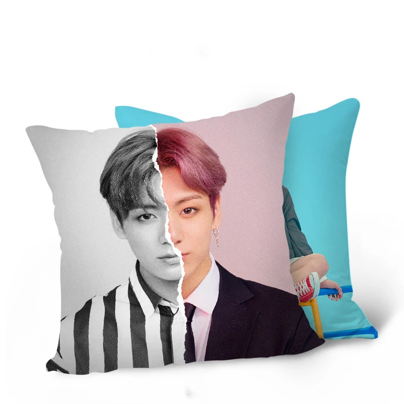 KPOP Подушка Bangtan подушка для мальчиков постельные принадлежности карта душа K-pop Home Bangtan Boys квадратная подушка с одной стороны