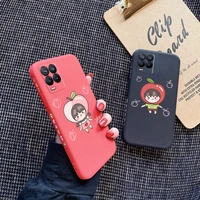 for realme 8 4g 8 5g 8 pro casing with fruit girl pattern back cover silica gel case