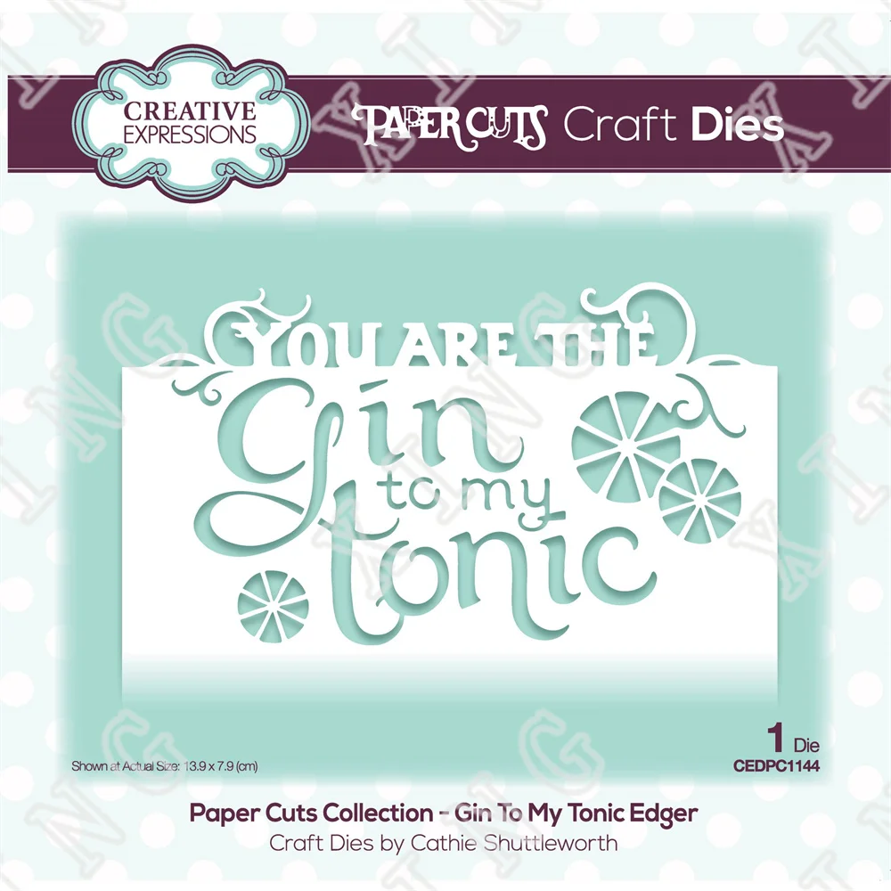 

Gin to My Tonic Craft Metal Cutting Dies Set Diy Paper Scrapbooking Album Greeting Card Birthday Gift Decoration Embossing Molds