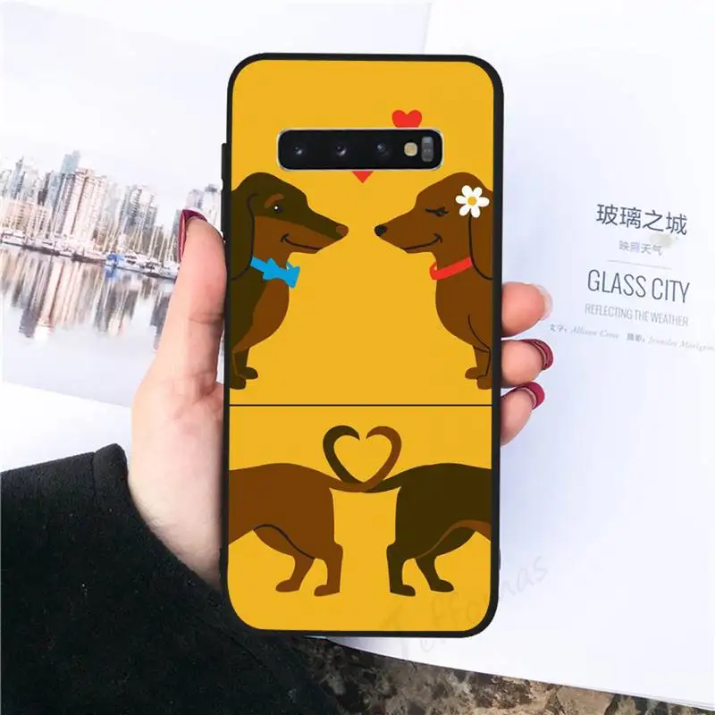 

Animal Dachshund Doberman dog Phone Case For Samsung galaxy S 8 9 10 20 21 30 A 30 50 51 70 note 10 plus Ultra 5g