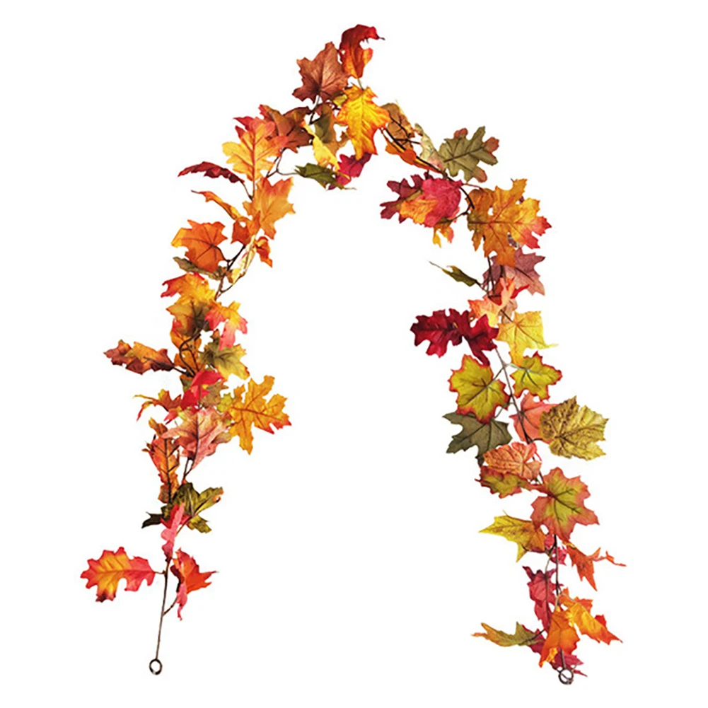 Искусственные кленовые листья лоза Хэллоуин Осеннее украшение искусственное