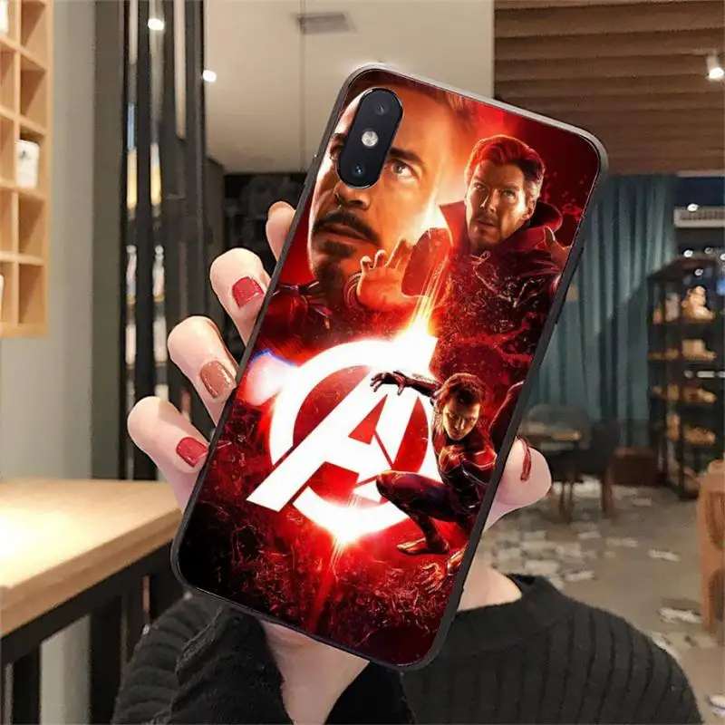 Marvel Phone Case For IPhone 11 Pro XS MAX 8 7 6 6S Plus X 5 5S SE XR | Мобильные телефоны и аксессуары