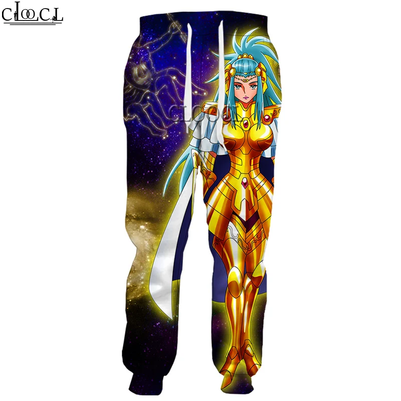 

CLOOCL Anime The Knights of the Zodiac New Men Women Sport Trousers 3D Print Fashion Hot Selling Casual Wild Pants0001