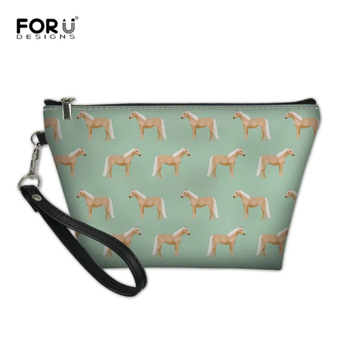 FORUDESIGNS Palomino лошадь Печать сумка-косметичка Сумка для женщин дорожный Органайзер красота мыть дорожный несессер Vanity - Цвет: RH0432Z8