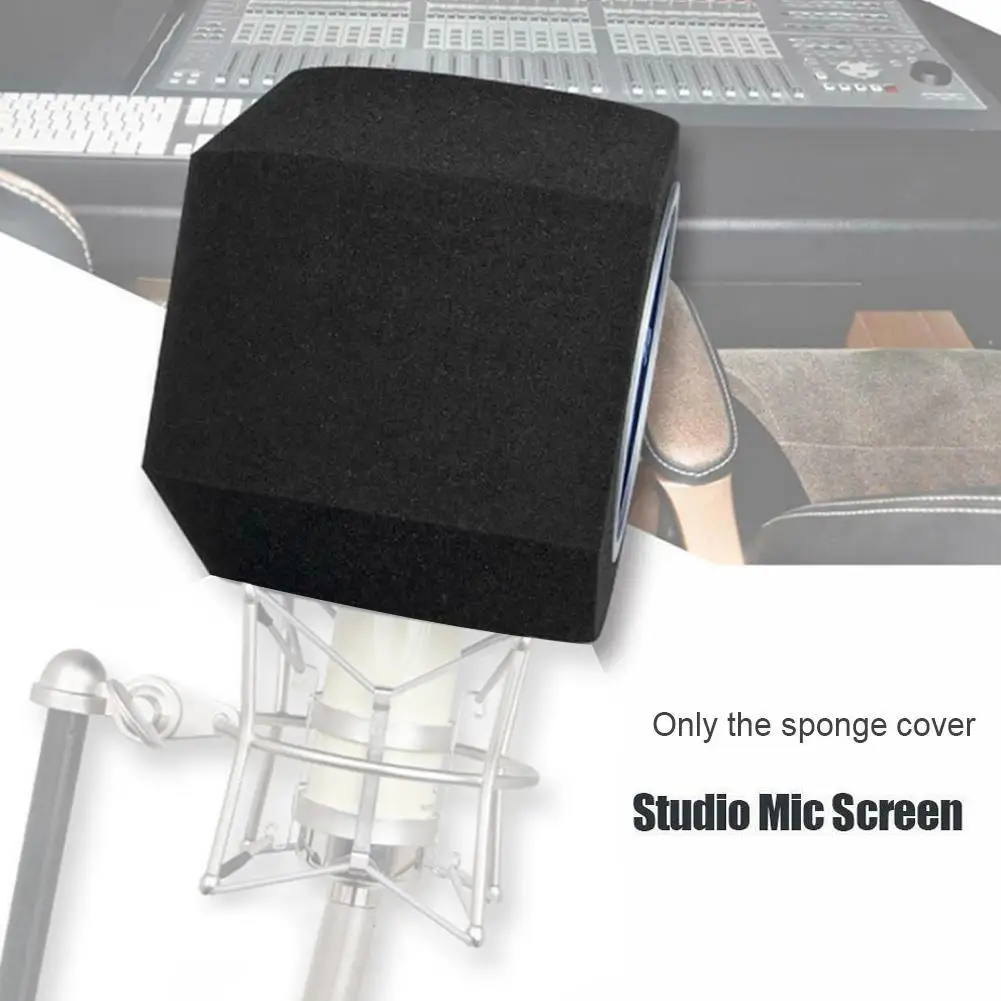 

Professional Studio Mic Screen Acoustic Filter Desktop Reduction Microphone Screen Wind Noise Recording For YouTube M2O6