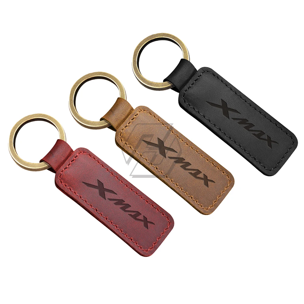 Брелок для ключей из воловьей кожи мотоцикла Yamaha XMAX скутер X max брелок|Накладки и