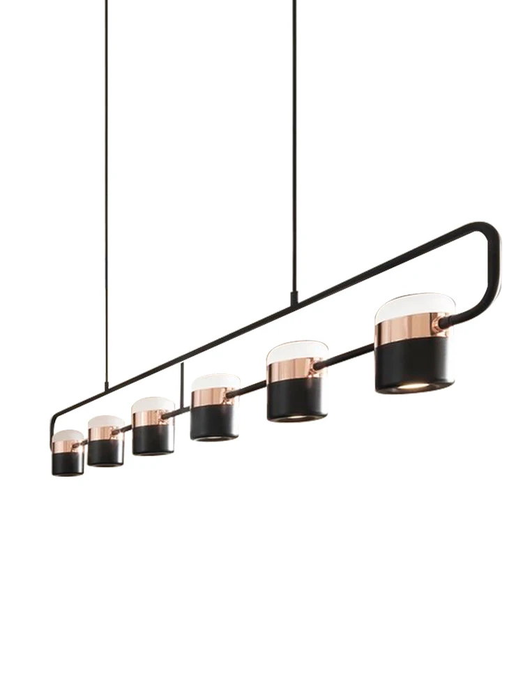 

Modern LED Chandelier lighting White/Black Simple Restaurant Cafe Bar Art Hanging Lights Nordic Dining room island Pendant lamp