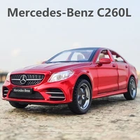 132 benz c260l alloy car model pullback children car toys light sound simulation diecasts toy vehicles kids gifts birthday