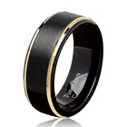 Кольцо мужское из вольфрама, 8 мм