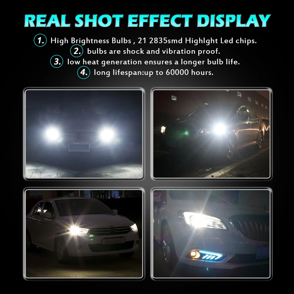 

2pcs T20 7440 W21W 7441 7443 7444 W21/5W Car LED Bulbs for LADA Dimension Lights Lamps Super Bright White Amber DC12-24V