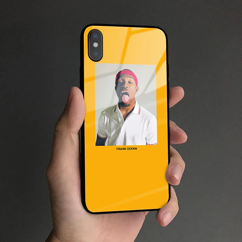 Q 9 FRANK OCEAN Blonde RAPPER Coque чехол из закаленного стекла для телефона чехол для apple iPhone 6 6s 7 8 Plus X XR XS 11 Pro MAX - Цвет: Q 9