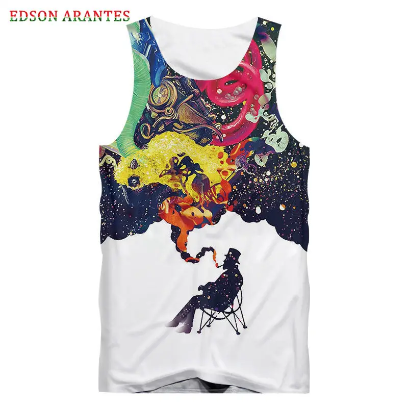 Красочная фантазия звездное небо 3D печать коптильня для мужчин женщин летние