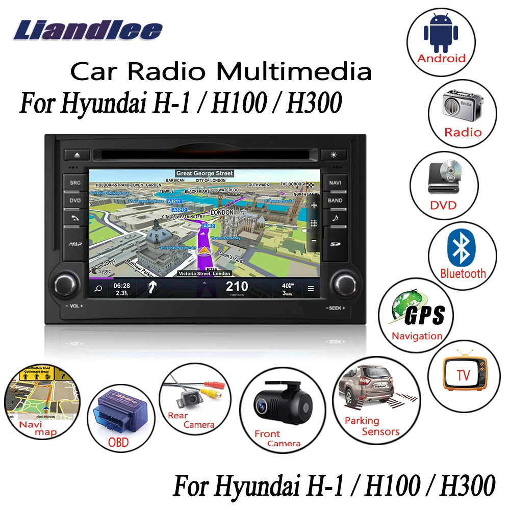

Android Car Radio For Hyundai H-1 / H100 / H300 2007-2013 CD DVD Player GPS Navigation Maps Camera OBD TV HD BT