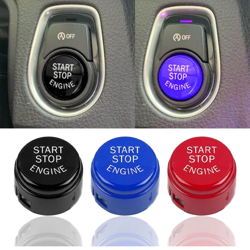 Новая Автомобильная кнопка запуска двигателя переключатель замена крышки