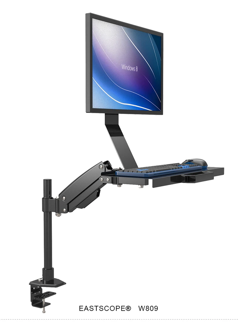 Настольный держатель с полным движением Erogonomic Sit Stand компьютерный монитор + для