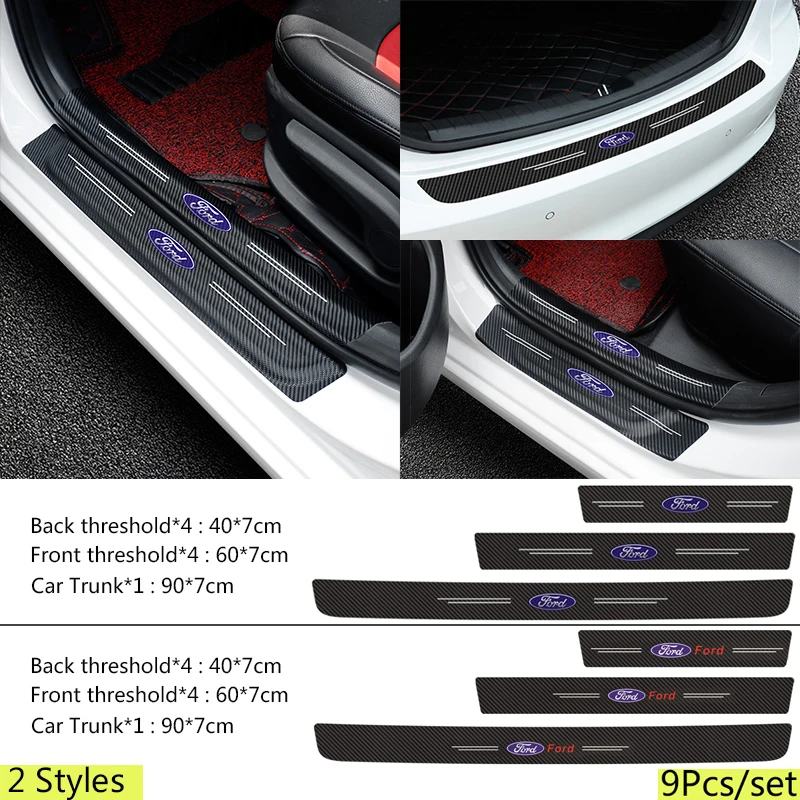 

Car Door Anti Collision Threshold Strip Sticker for Ford Mustang F150 Ranger Kuga Mondeo Transit Explorer Tierra Ecosport Escape