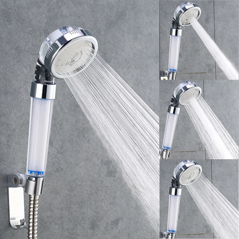 

ZhangJi Adjustable Shower Head Mist Filter High Pressure Replaceable Filter SPA Shower Water Saving 3 Modes Switch Button Shower