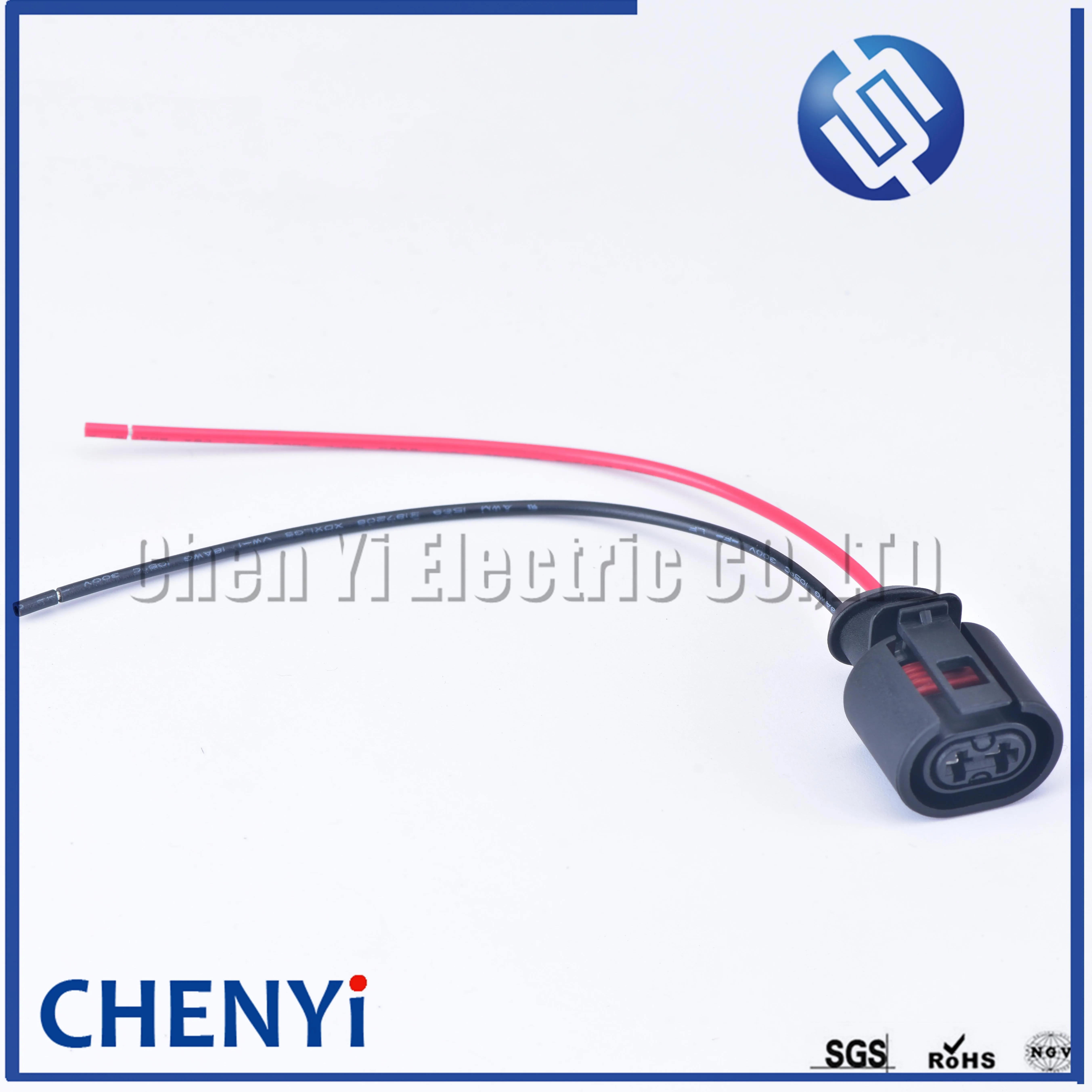 

1 шт. 2-контактный женский автоматический водонепроницаемый разъем датчика ABS герметичный кабельный разъем 357973202 Для 6Н 0927997 с проводом 15 см 18AWG