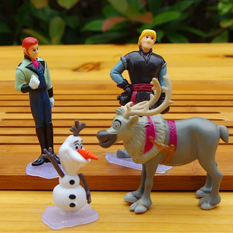 Игрушки Disney 8 шт./компл. 5-9 см замороженная Анна Эльза Кристофф Олаф экшн-фигурки