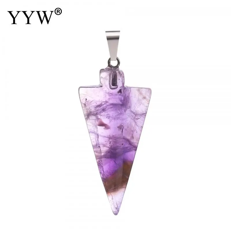 5 шт./лот подвески в форме стрелы из драгоценного камня морской опал тигровый глаз