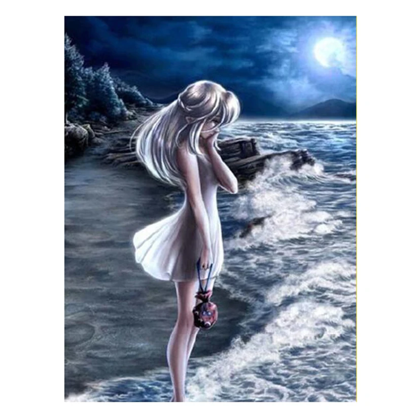 5D DIY алмазная живопись красивая и морская мозаика вышивка картина украшение для