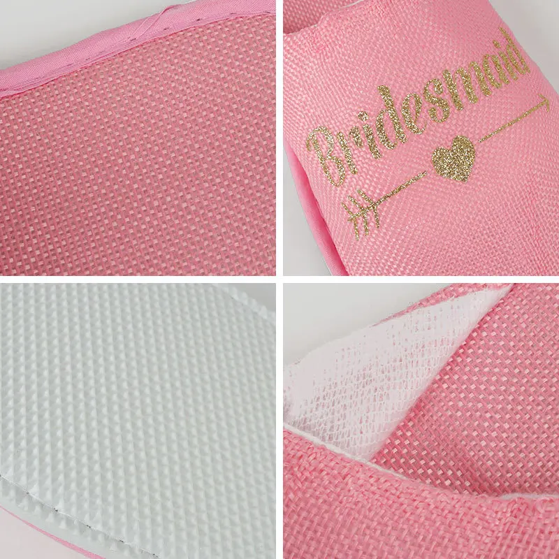 Спа тапочки вечерние поставки свадебное украшение Невесты Девичник подарок