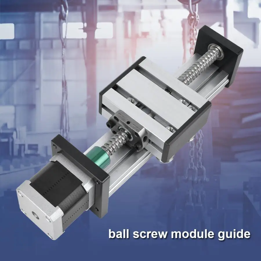 CNC линейный направляющий рельс движения стол шариковый винт привод ход 400 мм с 57