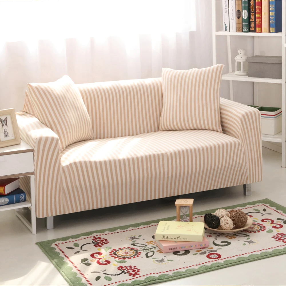 Полоса slipcovers диван крышка плотно Обёрточная бумага все включено секционные