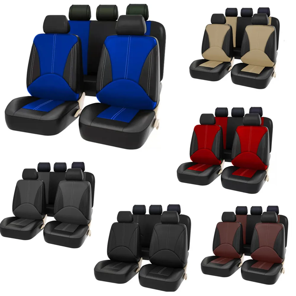 

2/5Seats PU Leather Car Seat Covers For Mercedes Benz E55 AMG GTC AMG GTS AMG G55 AMG G63 AMG Automobile Seat Cushion Cover