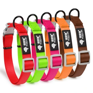 Nylon Pet Dog Collars Multicolor Adjustable Comfortable Durable Dogs Collar For Medium Big Dogs Personalized Pets Neck Straps