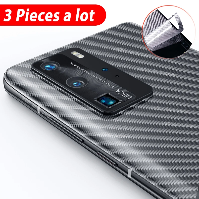 Полный комплект 3 в 1 закаленное стекло для Huawei P40 Pro защита экрана наклейка из