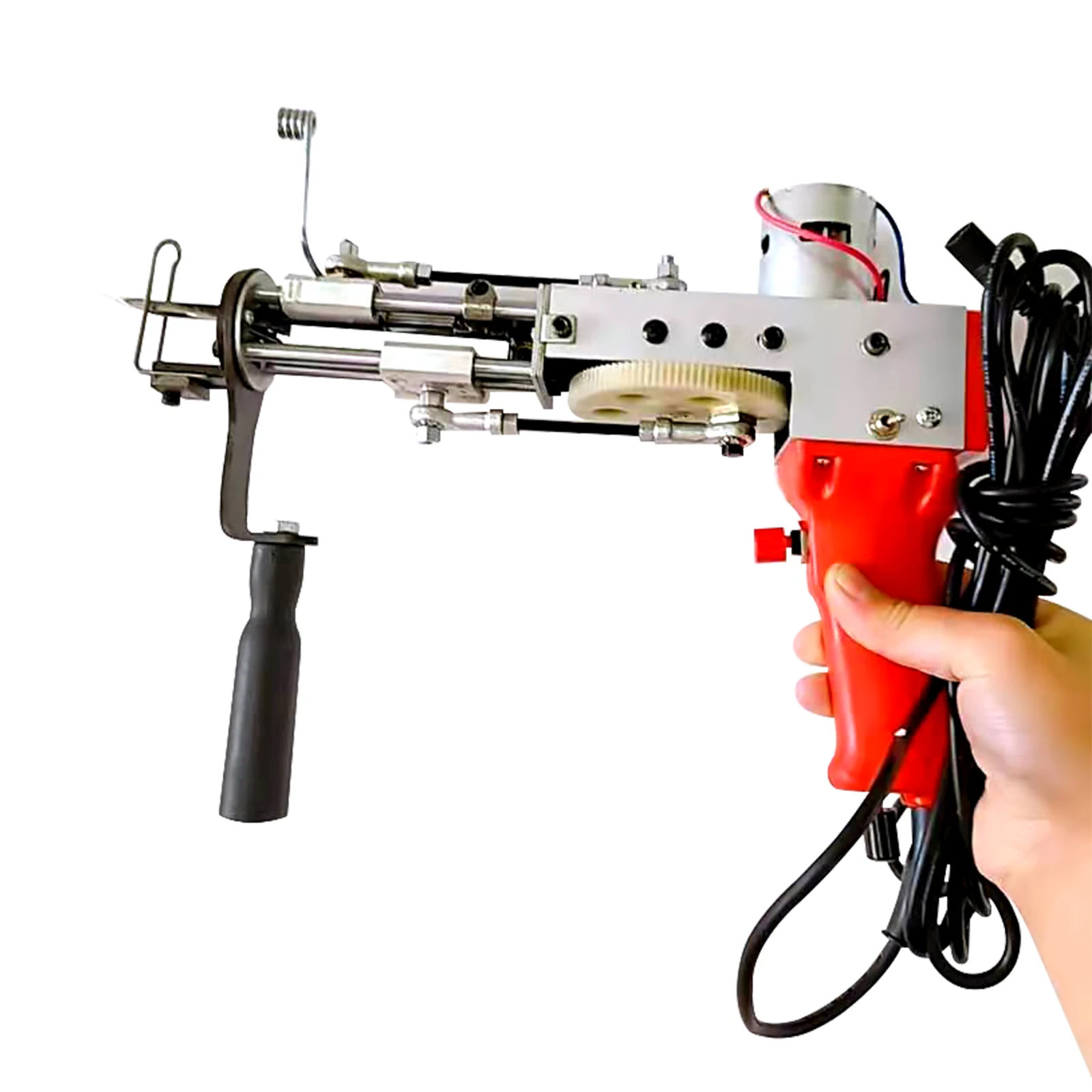 

Red Electric Carpet Tufting Gun All-aluminum Heavy-duty Flocking Machine Industrial Embroidery Machine Cut Pile Knitting Machine