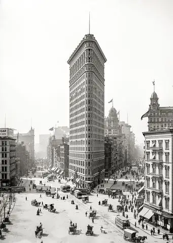 Flatiron Building 1905 постер для путешествий по городу | Дом и сад