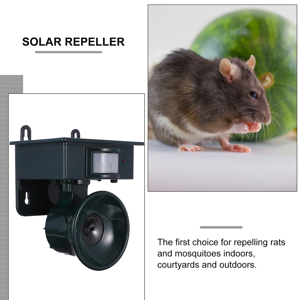 

1 Set Solar Energy Ultrasonic Bird Repellent Device Garden Supplies