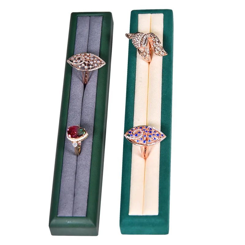 New microfiber leather ring display rack jewelry counter display ring to receive jewelry shooting props earring organizer