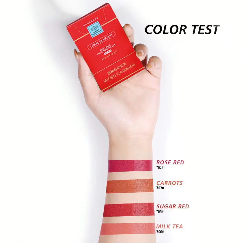 Портативная блесна для сигарет 4 шт./кор. губ молочного чая бархатный блеск